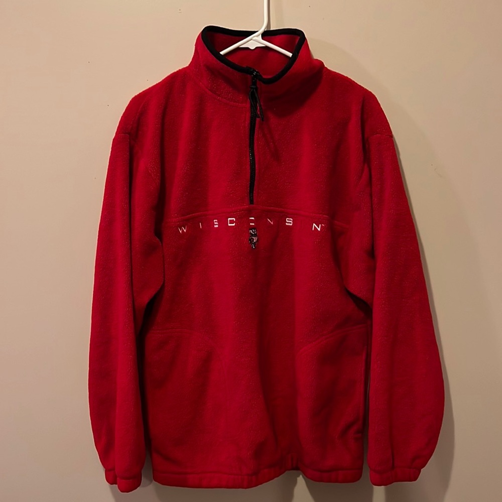 University of Wisconsin Madison Badger quarter zip fleece